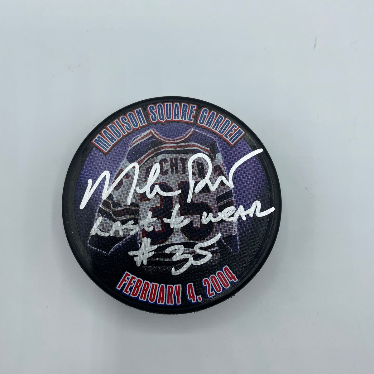 Mike Richter autographed signed inscribed mini mask NHL New York
