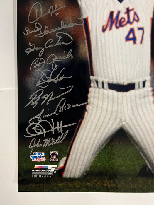 1986 NY Mets Team Signed 16x20 Photo with 39 Signatures (JSA LETTER)