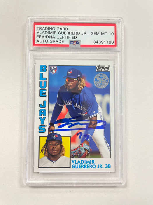 Vlad Guerrero Jr Autographed 2019 Topps Heritage Performers Slabbed Ca —  Coach's Collectibles