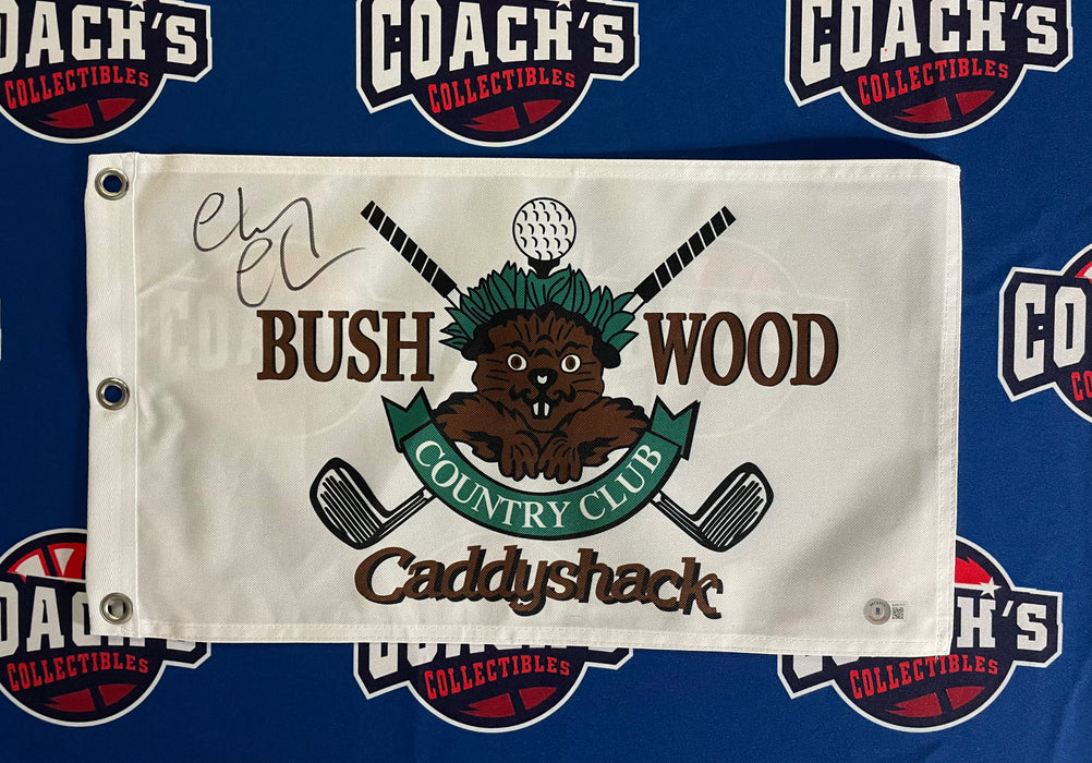 Chevy Chase Autographed Bushwood Country Club Caddyshack Golf Pin Flag (Beckett)