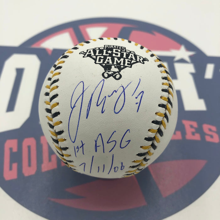 Jose Reyes Autographed 2006 All Star Baseball with 1st ASG 7-11-06 Inscription (JSA)