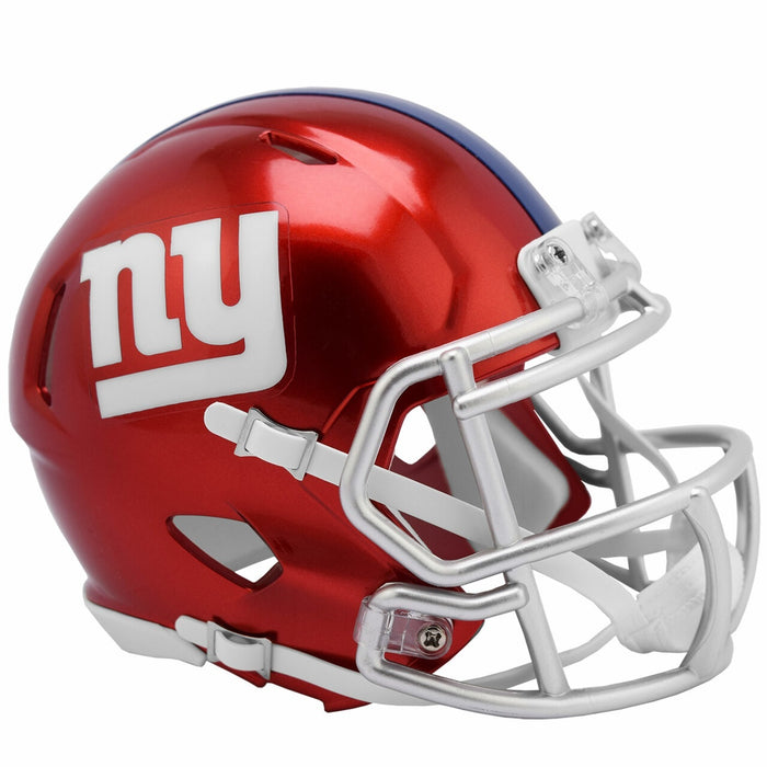 New York Giants UNSIGNED Riddell Flash Mini Helmet